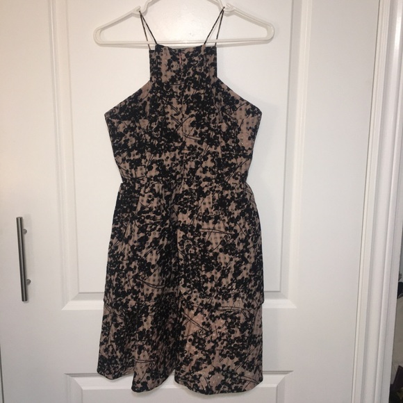 J.O.A Los Angeles dusty pink and black checked cherry blossom dress | size S - Picture 10 of 10